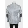 Men's Checkered Fitted Blazer