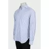 Men's striped straight fit shirt