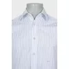 Men's Blue Striped Shirt