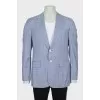 Men's wool jacket with print
