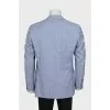 Men's wool jacket with print