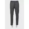 Men's wool trousers with tag