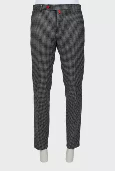 Men's wool trousers with tag