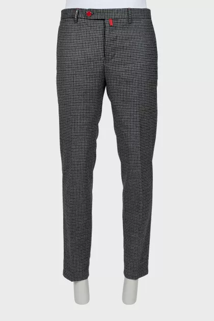 Men's wool trousers with tag