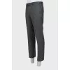 Men's wool trousers with tag