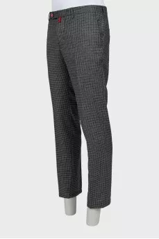 Men's wool trousers with tag