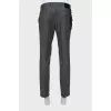 Men's wool trousers with tag