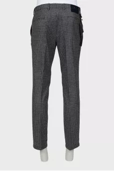 Men's wool trousers with tag