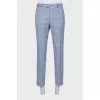 Men's wool trousers with print
