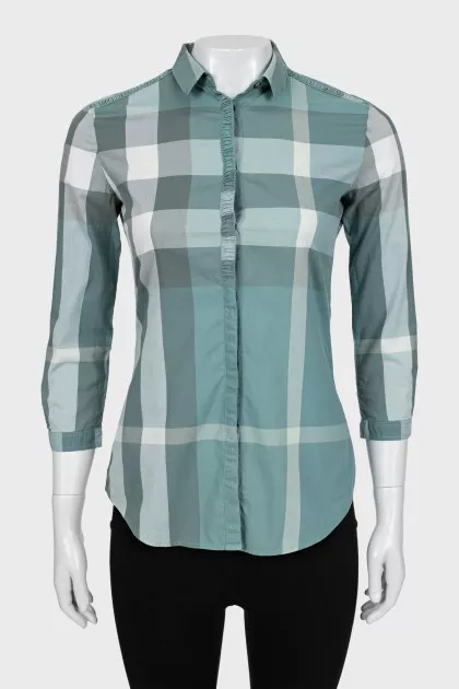 Fitted shirt with signature print