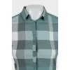 Fitted shirt with signature print