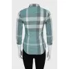 Fitted shirt with signature print