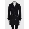Wool and cashmere coat