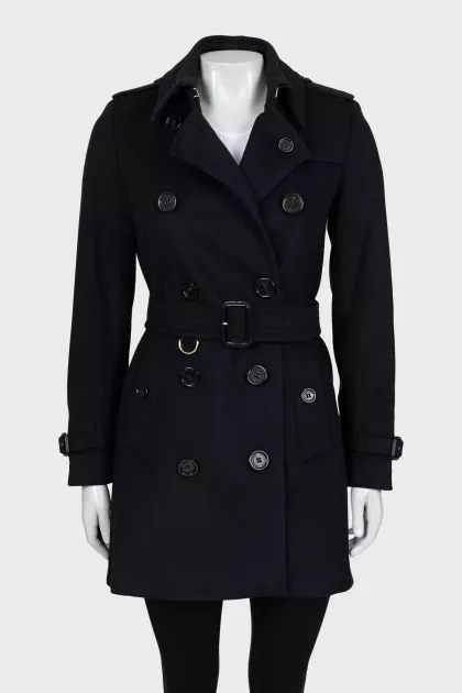 Wool and cashmere coat