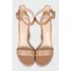 Brown leather sandals