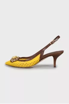Braided Slingbacks with Pins