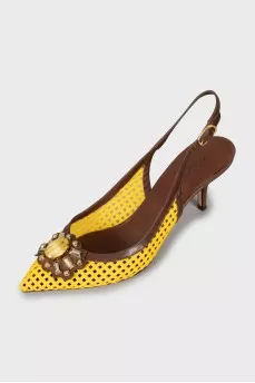 Braided Slingbacks with Pins