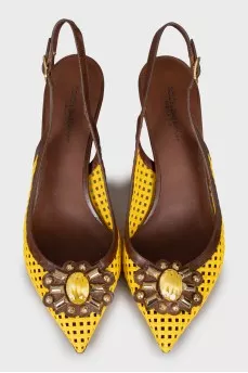 Braided Slingbacks with Pins