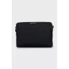 Men's textile crossbody bag