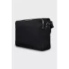 Men's textile crossbody bag
