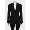 Fitted wool jacket