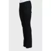 Flared trousers with a mid-rise
