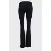Flared trousers with a mid-rise