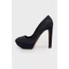 Dark blue shoes