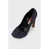 Dark blue shoes