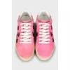 Suede sneakers decorated with stars