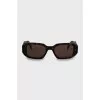 Rectangular sunglasses with brand logo