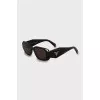 Rectangular sunglasses with brand logo