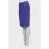 Straight cut skirt with zipper
