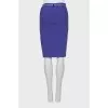 Straight cut skirt with zipper