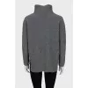 Textured turtleneck sweater