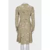 Fitted dress with beaded embroidery
