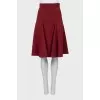 Loose red skirt