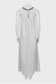 Sundress with a loose cut and decoration
