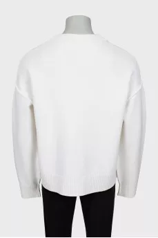 Men's wool oversized cardigan