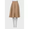 Cashmere midi skirt