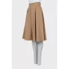 Cashmere midi skirt