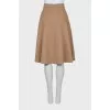 Cashmere midi skirt
