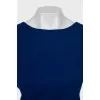 Blue wool dress