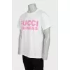 Men's T-shirt with pink print