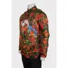 Men's shirt long at the back
