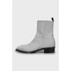 Men's Silver Boots