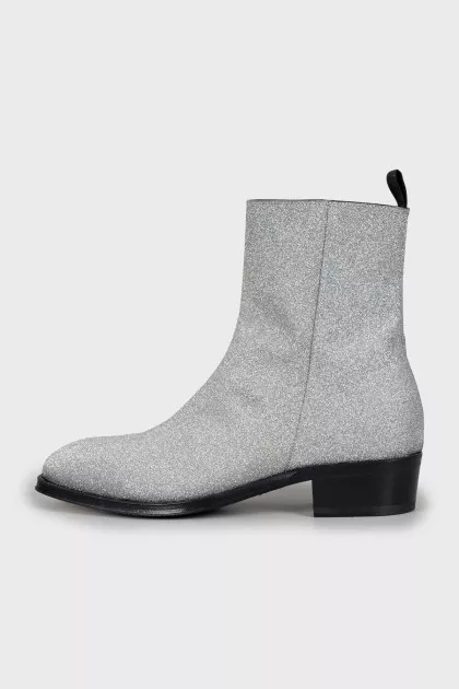 Men's Silver Boots