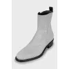 Men's Silver Boots