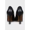 Black high heel shoes