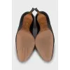 Black high heel shoes